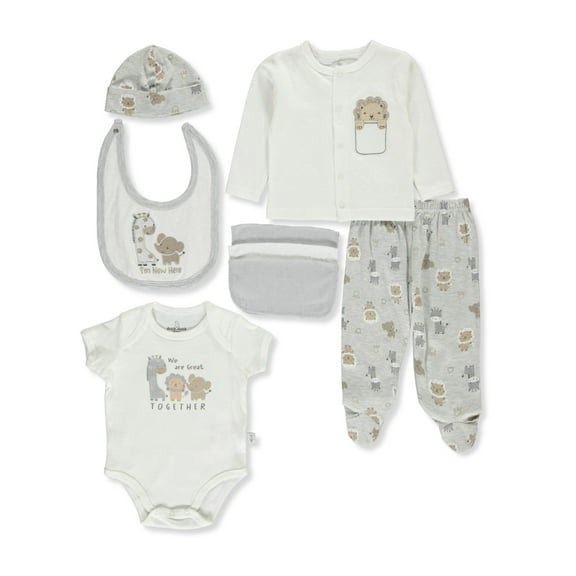 Duck Duck Goose Baby Boys' 9-Piece Gift Layette Set - multi, 3 - 6 months (Newborn)