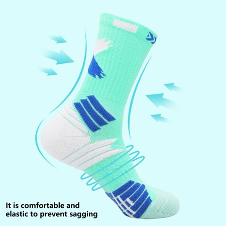 

Realyc Socks 1 Pair Foot Protector High Elasticity Useful Mid-Tube Elite Socks