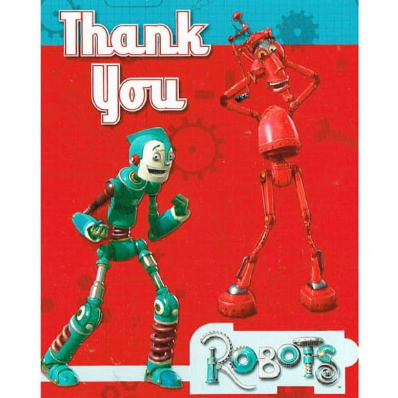 Various Robots Thank You Notes - 8 Count