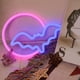 thumbnail image 5 of Letreros de neón para Halloween, luces de LED neón con forma de luna y murciélago, señal de luz de neón alimentada por batería USB para decoración de pared, habitación, Bar, fiesta, regalo para niños, 5 of 5