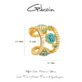 thumbnail image 2 of GDCOIN Turquoise Ear Cuff 14K Gold Plated Simple Everyday Jewelry for Women, 2 of 11