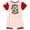 Tusk and Red Mickey Mouse and All Stars, variant on Disney Mickey Mouse Baby Boys' Short Sleeve Baseball Pajama Romper Tusk and Red Mickey Mouse and All Stars