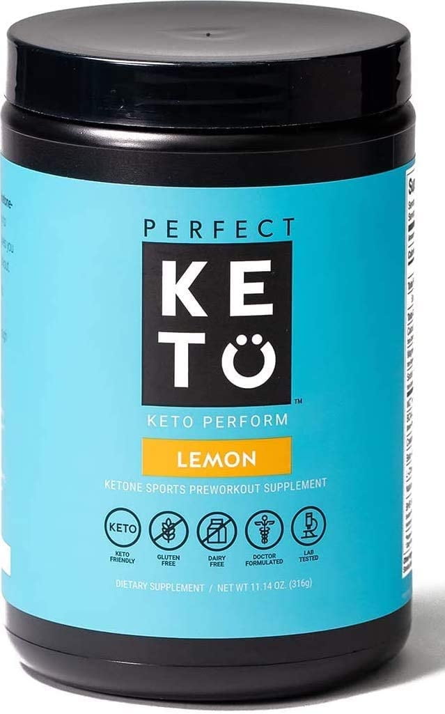 Perfect Keto Perform Pre Workout Powder Burn Fat for