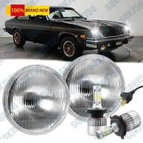Fit FOR Chevy Monte Carlo 1970-1975 7" Round Projector LED Headlights DRL Hi/Lo