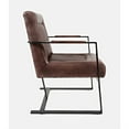 thumbnail image 4 of Maguire Modern Industrial Genuine Leather Sled Chair, 4 of 6