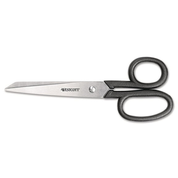 Westcott, ACM19017, All-purpose Lightweight Straight Scissors, 1 Each, Black
