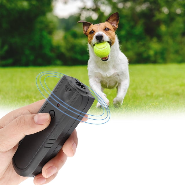 Ahuyentador De Perros 125dB Potente Repelente Ultrasónico Ultrasónico Operación Simple Negro Para Llevarlo Mientras Camina Trota Anda En Bicicleta ANGGREK Otros
