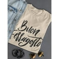 thumbnail image 3 of Buon Ferragosto Noir T-Shirt Women -Image by Shutterstock, Female Medium, 3 of 4