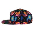 thumbnail image 3 of Fotbe Colorful Floral2 Flat Bill Visor Cap Classic Snapback Hat Polyester Foam Trucker Hat Trucker Cap Adjustable Baseball Cap, 3 of 9