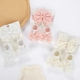 thumbnail image 2 of Sweet Baby Bowknot Headband Hairband Strong Gripped Socks Set for Newborns to 12 Months Soft Fabric Headwear, 2 of 8