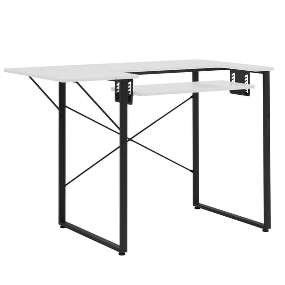 Sew Ready Table à Coudre Multifonction Dart avec Plateau Rabattable, Noir/blanc