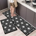 thumbnail image 2 of Alfombra de cocina de poliéster impermeable y resistente al aceite, alfombra de baño antideslizante estampada, alfombra suave para el piso del dormitorio, alfombra para la sala de estar, alfombra de c, 2 of 5