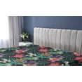 thumbnail image 5 of Ambesonne Tropical Fitted Sheet, Exotic Watercolor Flowers, King Size, Pale Fuchsia Sea Green, 5 of 5