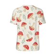 thumbnail image 3 of Balery Cartoon Flat Mushrooms Baseball Jersey for Men Casual Button Down Shirts Short Sleeve Active Team Sports Uniform-Medium, 3 of 9