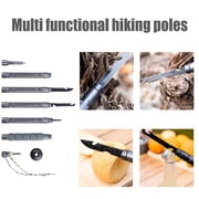 SINGOMON Trekking Pole, Multifunctional Hiking Poles Outdoor Survival Equipment Aluminum Alloy Walking Stick for Hiking Accessories