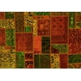 thumbnail image 1 of Ahgly Company Machine Washable Indoor Rectangle Oriental Yellow Modern Area Rugs, 7' x 9', 1 of 4