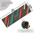 thumbnail image 5 of Yayeee Runner Rug for Bedroom 2'x6' Machine Washable Hallway Non Slip Mat, Green Stars Abstract, 5 of 8