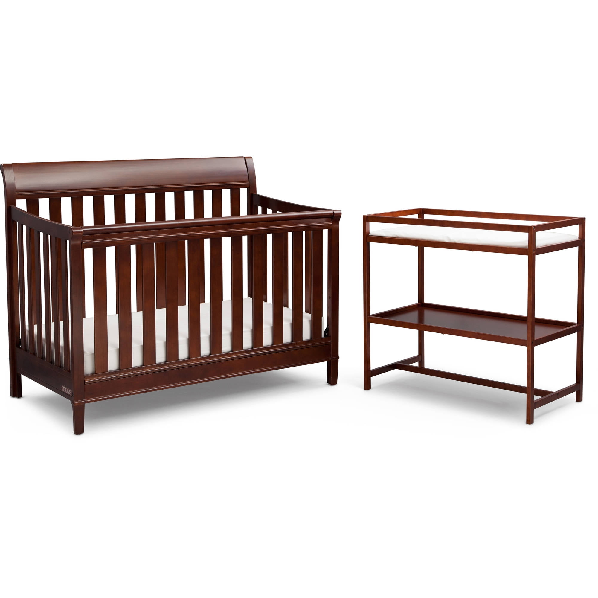 crib and changing table set