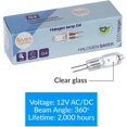 thumbnail image 5 of Simba Lighting Halogen G4 T3 10W 120lm Bi-Pin Bulbs 12V JC 2700K Warm White, 10-Pack, 5 of 10