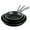 Black, variant on Granitestone 3 Pc Nonstick Frying Pan Set, 8" 10" 12" Frying Pans, Easy Clean Ceramic Frying Pan, Egg Omelet Pan Set, Oven & Dishwasher Safe Skillet, Cream