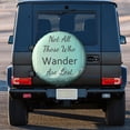thumbnail image 3 of Kll Not All Those Who Wander Are Lost1 Tire Cover,Universal Wheel Tire Cover For Trailer, Rv, Suv, Truck,Camper And Many Vehicle,(14 Inch), 3 of 7