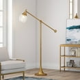 thumbnail image 4 of Evelyn&Zoe Contemporary Metal Floor Lamp with Boom Arm, 4 of 11