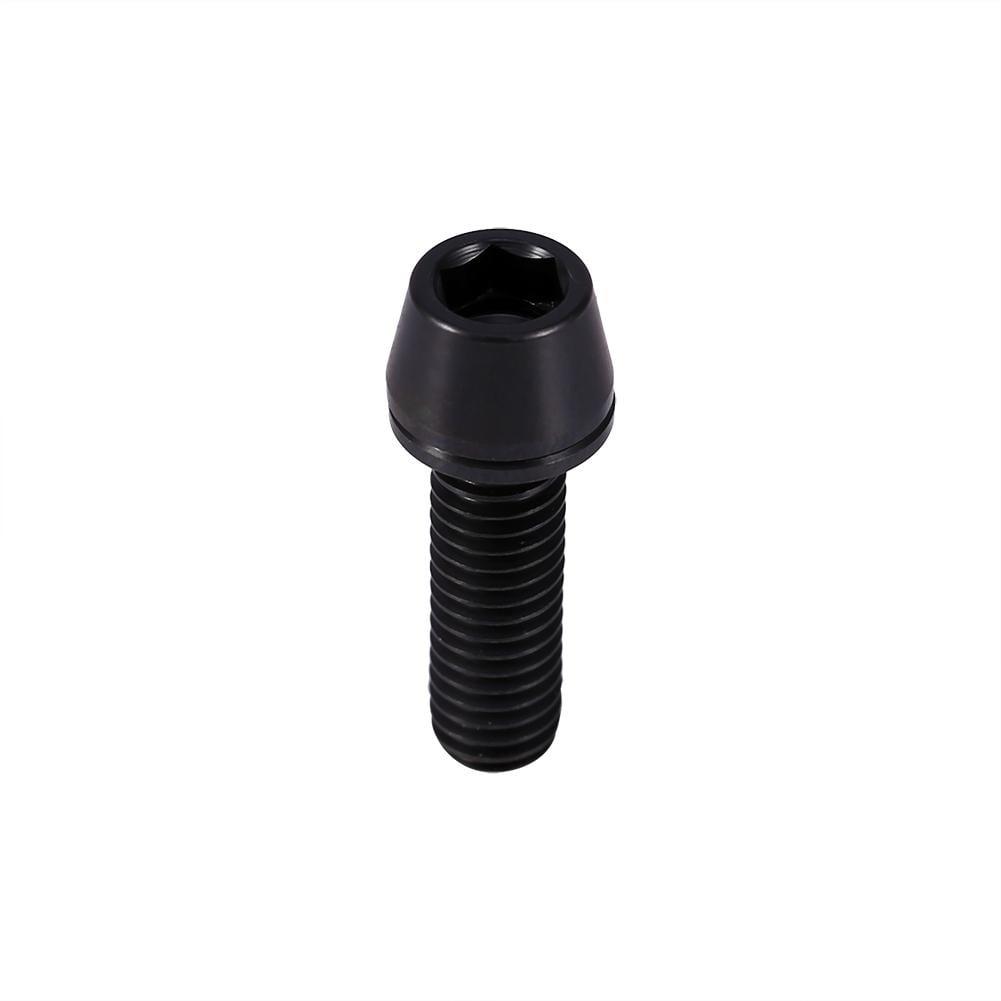 2Pcs Titanium Alloy Bicycle Bike Bolts Tapered Head Screw Fastener /& Washer