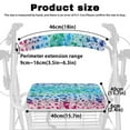 thumbnail image 6 of Jiueut Cow Print Medical Products Rollator Walker Seat & Back Cover for Seniors 2 Piece Soft Seat Cushion for a Rollator Walker Easy to Install Assistive Vehicle Cover, 6 of 7