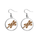 thumbnail image 1 of México totems Mexican lagarto gecko antigua civilización Pendientes pendientes de plata colgantes joyas señora Unbranded M, 1 of 3