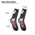 thumbnail image 2 of Rocae Cat Icecream for Girls Boys Crew Socks,Children's Socks, Kids Socks, Toddler Socks: Daily Wear with Kids School Uniform, 2 of 5