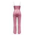 thumbnail image 5 of MSJUHEG Sleeveless Jumpsuits for Women,Backless Jumpsuit for Women,V Neck Jumpsuits for Women,Business Casual Outfits for Women,V Backless Sequin Long Skirt,Workout One Piece for Women Pink XL, 5 of 6