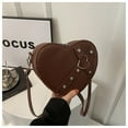 thumbnail image 4 of Women Bag Fashion Crossbody Bag Shopping Bag Heart Purse Heart Shaped Shoulder Bag Stylish Messenger Bag for Everyday, 4 of 21