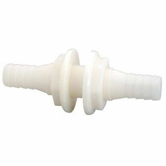 1 pack-Attwood 3878-3 Double-Ended Thru-Hull Connector Fitting, 5" Length, 1-1/8" Hull Thickness