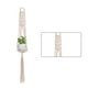 thumbnail image 2 of Yuarrent Cestas colgantes 100 hechas a mano, soporte para plantas, macramé, colgador de plantas, maceta para colgar en la pared interior, soporte para Jardín y Patio No.08 Yuarrent HA001777-08, 2 of 6