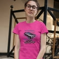 thumbnail image 3 of Tee Hunt Ford Mustang Mach 1 A Lil' Horseplay T-Shirt Muscle Car Licensed Women's T-Shirt Tee, Pink, X-Large, 3 of 5