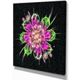 thumbnail image 2 of Fleur Fractale Parfaite en Violet et Vert - Impression sur Toile d'Art Floral, 2 of 3