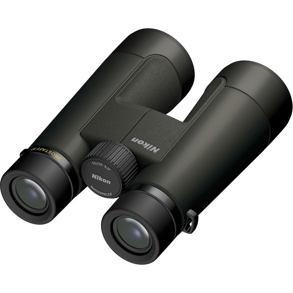 Nikon PROSTAFF P7 10x50 Binoculars Long Distance Viewing 50mm Objective Lenses Bundle With ProStaff Suspender Harness Binocular Strap + Cleaning kit + FLOATING STRAP