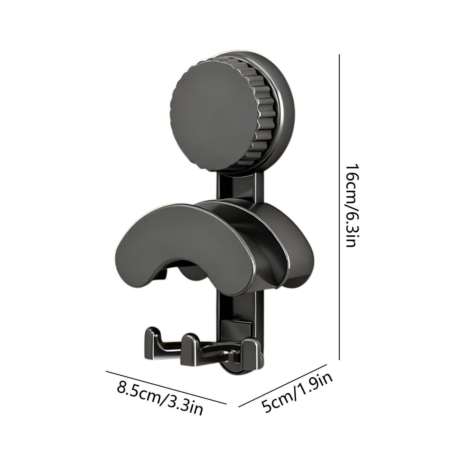 Over Door Hook Organizer – No Drill Headphone Wall Mount Multi-Purpose Hook Rack for Hats Bags Cords Clothes (Gray, 1 Pack)