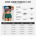 thumbnail image 3 of Kdxio Teal Marble Print Workout Shorts for Women Seamless Soft Smooth Gym Yoga Scrunch Active Shorts, 3 of 5