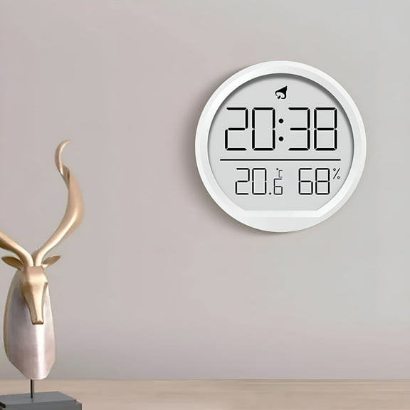 GJX Digital Indoor Room Thermometer - Extra Large Display Temperature Humidity Sensor with Accurate Temp Humidity Gauge Monitor, Wall-mounted Room Temperature Meter