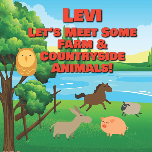 Personalized Books for Kids: Levi Let's Meet Some Farm & Countryside Animals!:  Farm Animals Book for Toddlers - Personalized Baby Books with Your Child's  Name in the Story - Children's Books Ages