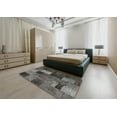 thumbnail image 5 of Ahgly Company Machine Washable Indoor Rectangle Traditional Grey Gray Area Rugs, 2' x 4', 5 of 7
