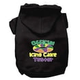 thumbnail image 3 of Mirage Pet King Cake Taster Screen Print Mardi Gras Dog Hoodie Light Pink XS, 3 of 11