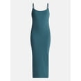 thumbnail image 4 of No Boundaries Ribbed Strappy Maxi Dress, Women's and Women's Plus XXS-4X, 4 of 4