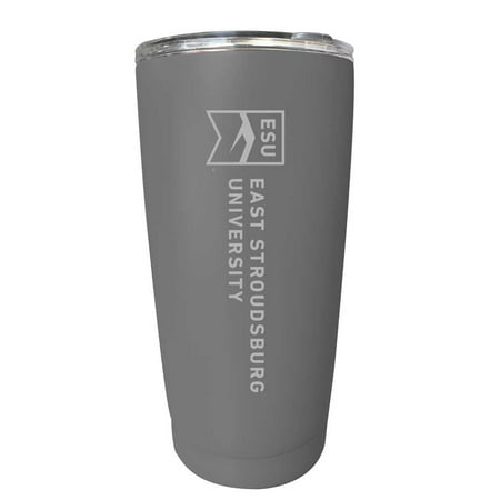 

East Stroudsburg University Etched 16 oz Stainless Steel Tumbler (Gray)