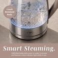 thumbnail image 6 of COOK WITH COLOR Electric Kettle, 1200W 1.8L Glass Water Boiler, Beige, 6 of 7