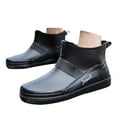 thumbnail image 3 of KANG Water Shoes Men's Dining Car Washing Low Top Work Shoes Kitchen Shoes Rain Boots Collar Gardening Boots Ultra Lightweight Portable Garden Shoes, 3 of 8