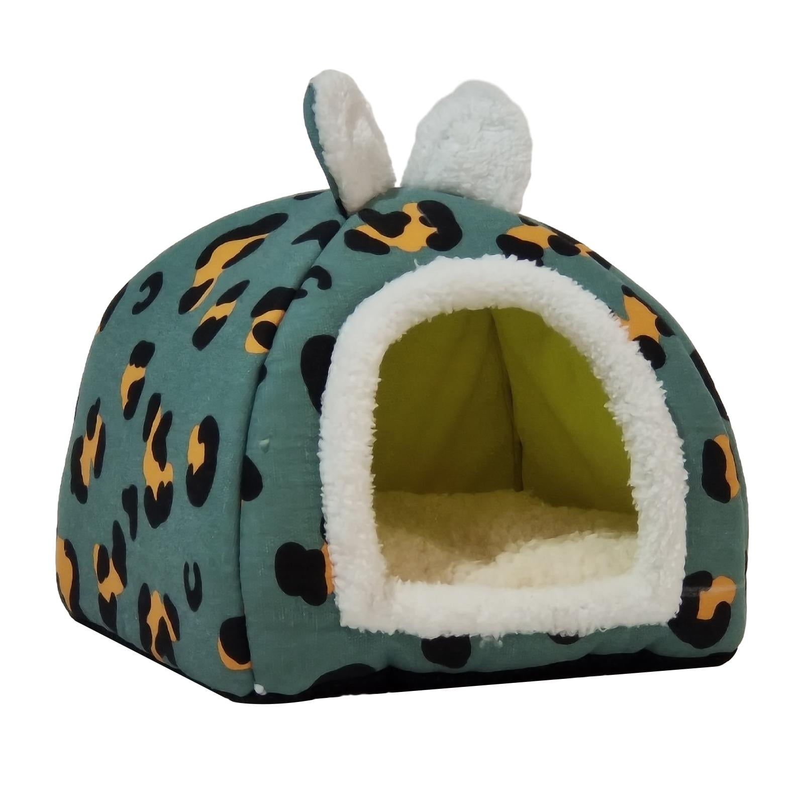Cat Beds for Indoor Cats, Small Dog Bed Pet Tent Cave, Warm Sleeping Nest for Puppy and Kitten Small Pets, L Blue