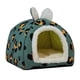 thumbnail image 2 of Casa para gatos, cueva para gatos, perrera calmante, autocalentable, para dormir, lavable, suave, semicerrada, nido para perros y gatos, cama para , S AZUL, 2 of 8