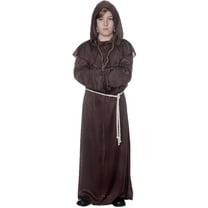 Underwraps Monk Brown Monk Robe Halloween Fancy-Dress Costume for Child, Little Boys S (4-6)